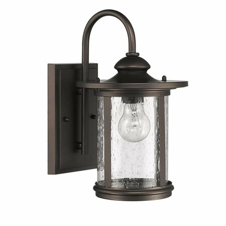 SUPERSHINE 16 in. Lighting Cole Transitional 1 Light Rubbed Bronze Outdoor Wall Sconce - Rubbed Bronze SU2827524